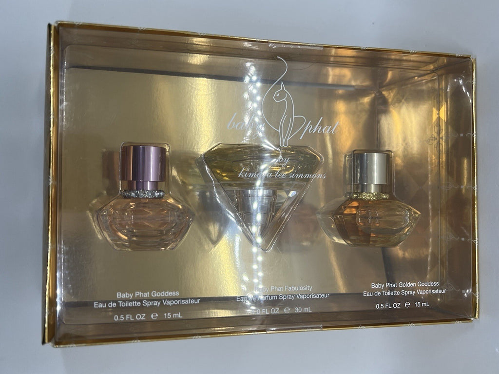Baby Phat By Kimora Lee Simmons Gift Set (Goddess, Fabulously, Golden Goddess)7