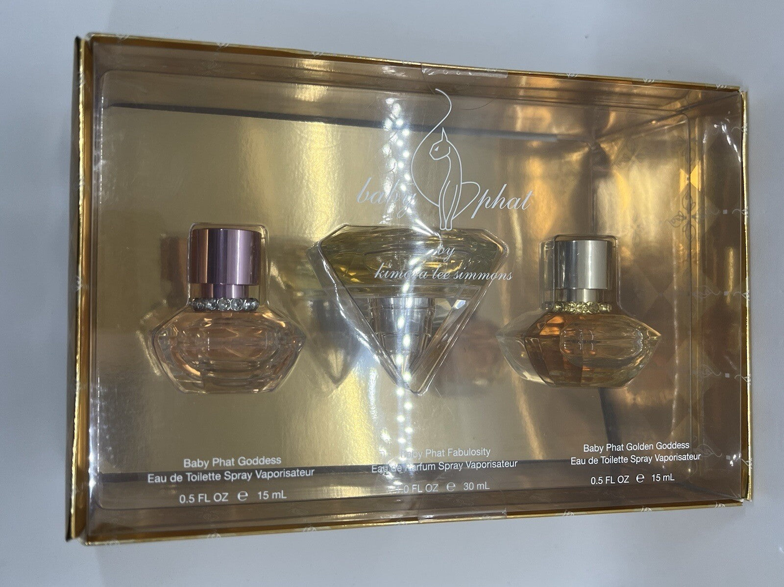 Baby Phat By Kimora Lee Simmons Gift Set (Goddess, Fabulously, Golden Goddess)7