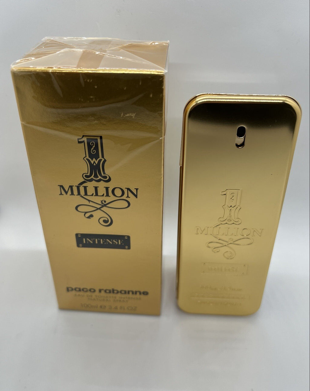 1 Million Intense Edt By Paco Rabanne 100ml/3.4 Oz Discontinued Rare SEE PHOTOS0