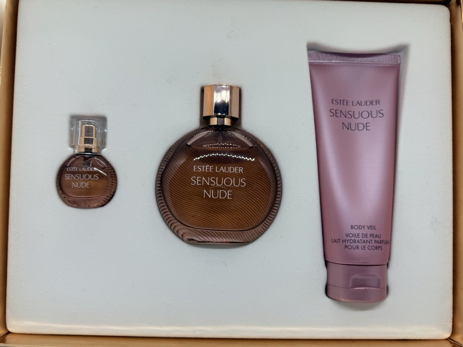 Estee Lauder Sensuous Nude edp 50ml + Mini + Body Veil (Gift Set) Discontinued0