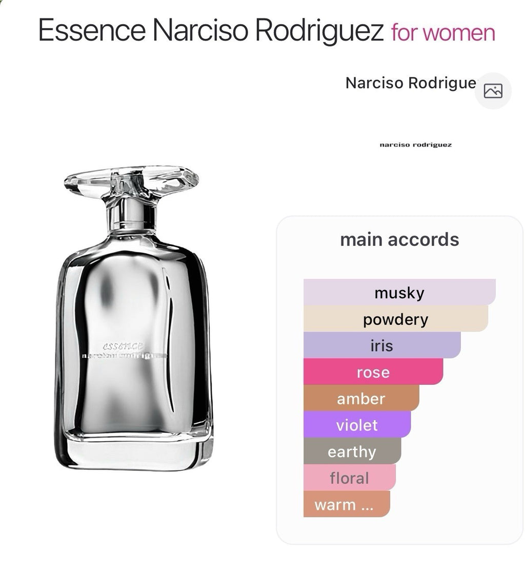 Essence edp By Narciso Rodriguez 100ml/3.3 Oz ( Rare & Discontinued )4