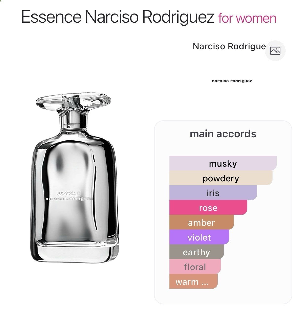 Essence edp By Narciso Rodriguez 100ml/3.3 Oz ( Rare & Discontinued )4