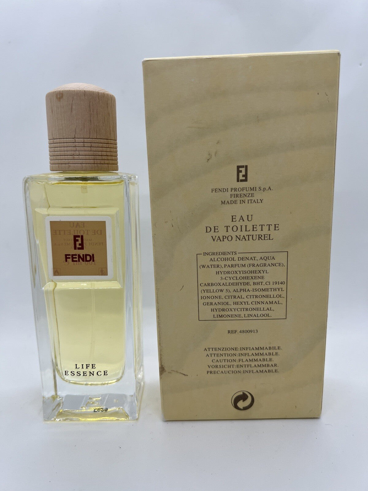 Fendi Life Essence Edt 100ml/3.4 oz Vintage Discontinued Open Box.2