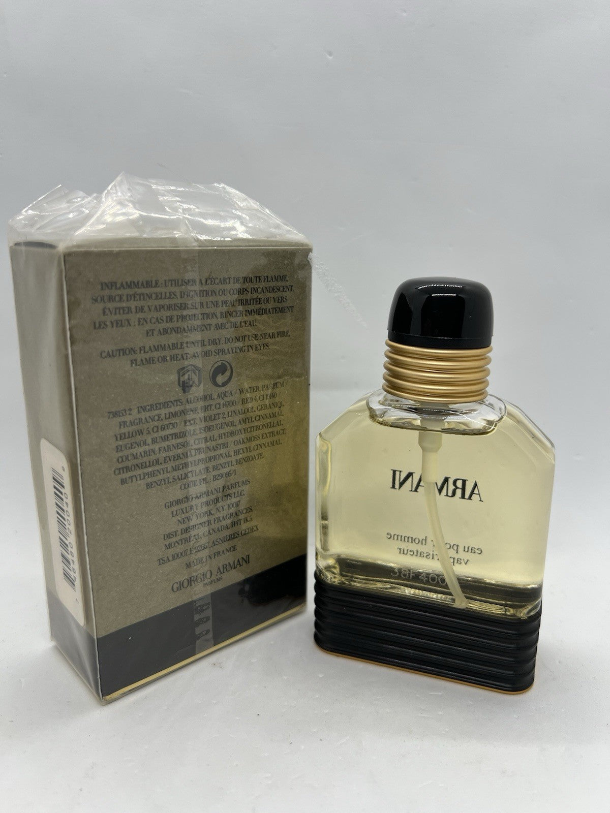 ARMANI EAU POUR HOMME EDT 1.7OZ/50ML RARE Vintage (2009 Batch 38F400)1