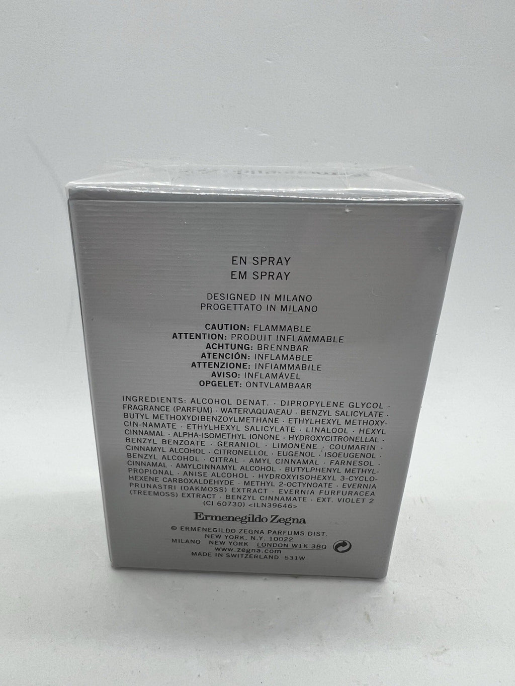 ZEGNA UOMO EDT Ermenegildo Zegna 30ml/1 Oz BNIB3