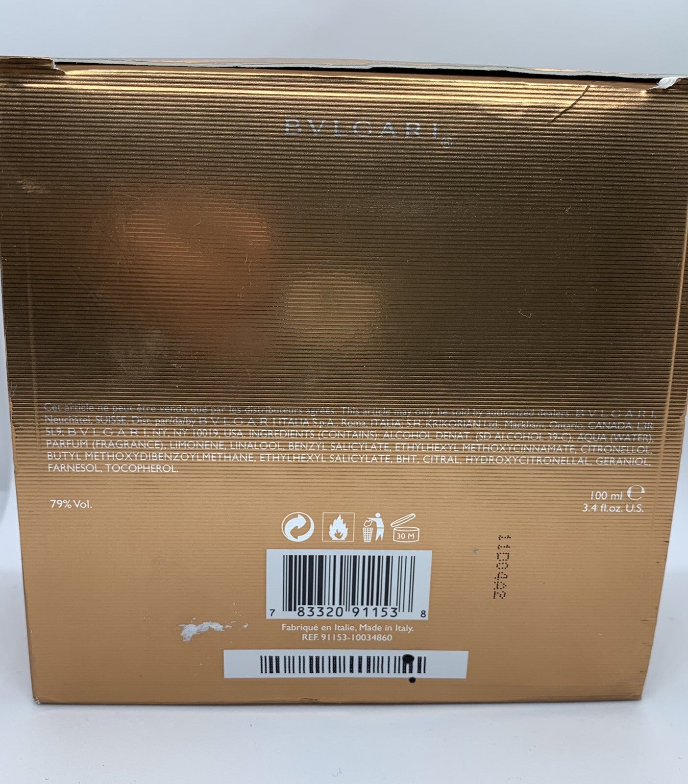 BVLGARI Aqva Amara Edt 100ml/3.3oz (Discontinued) (See Photos)5