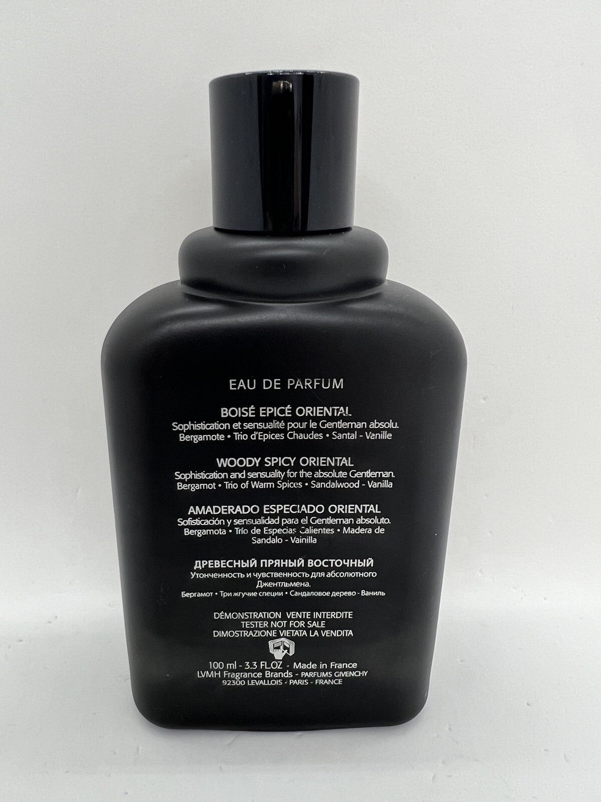 GIVENCHY GENTLEMEN ONLY ABSOLUTE EDP 3.3 OZ /100ML TESTER NO BOX3