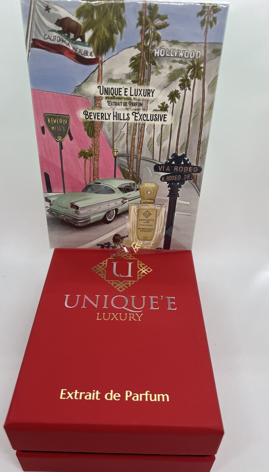UNIQUE'E LUXURY BEVERLY HILLS EXCLUSIVE EXTRAIT DE PARFUM 100ML OPEN BOX SEE PIC15