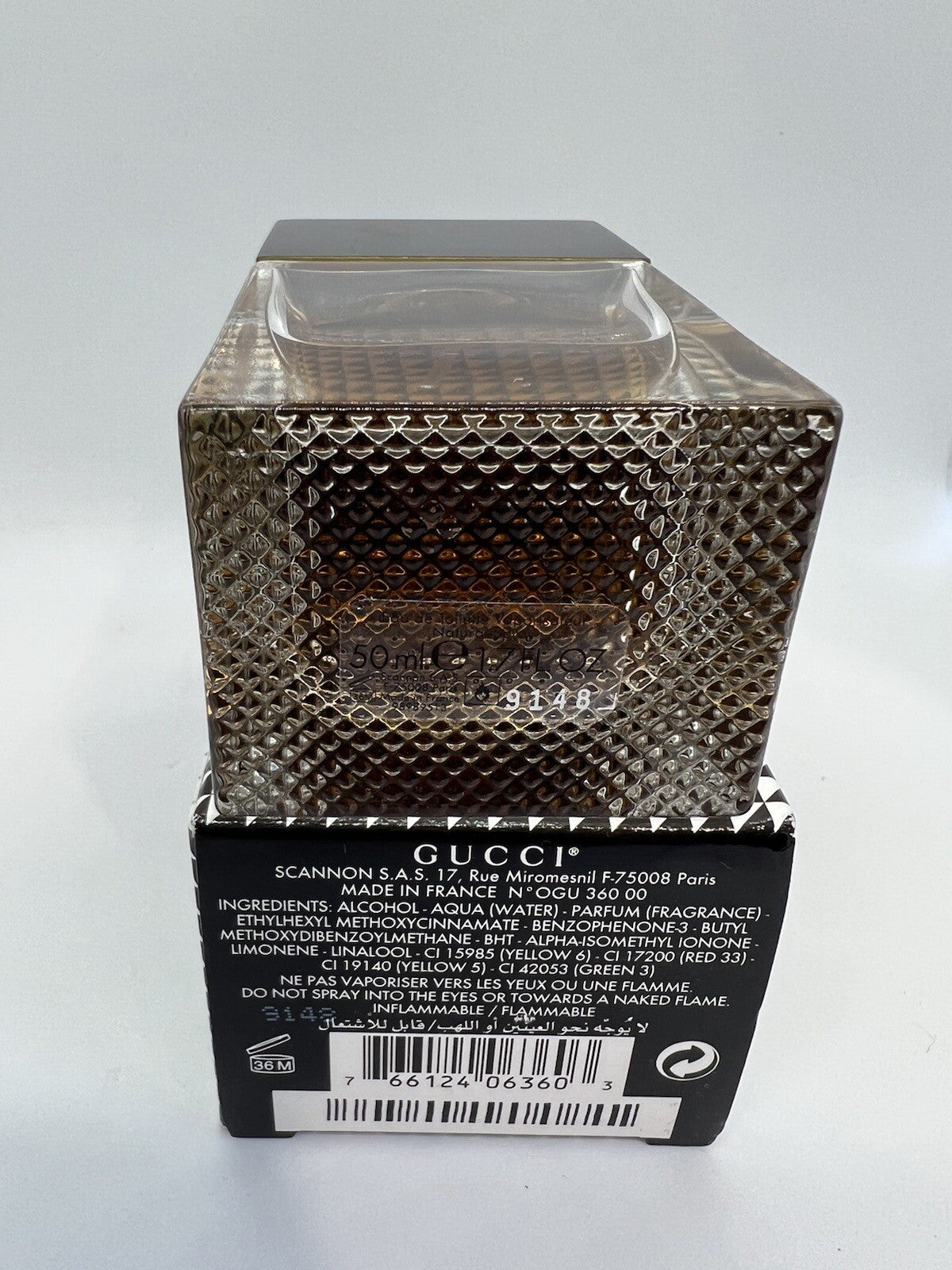 Gucci Pour Homme I Edt 1.7oz/50ml, Discontinued Rare Htf ( See Photos ).3