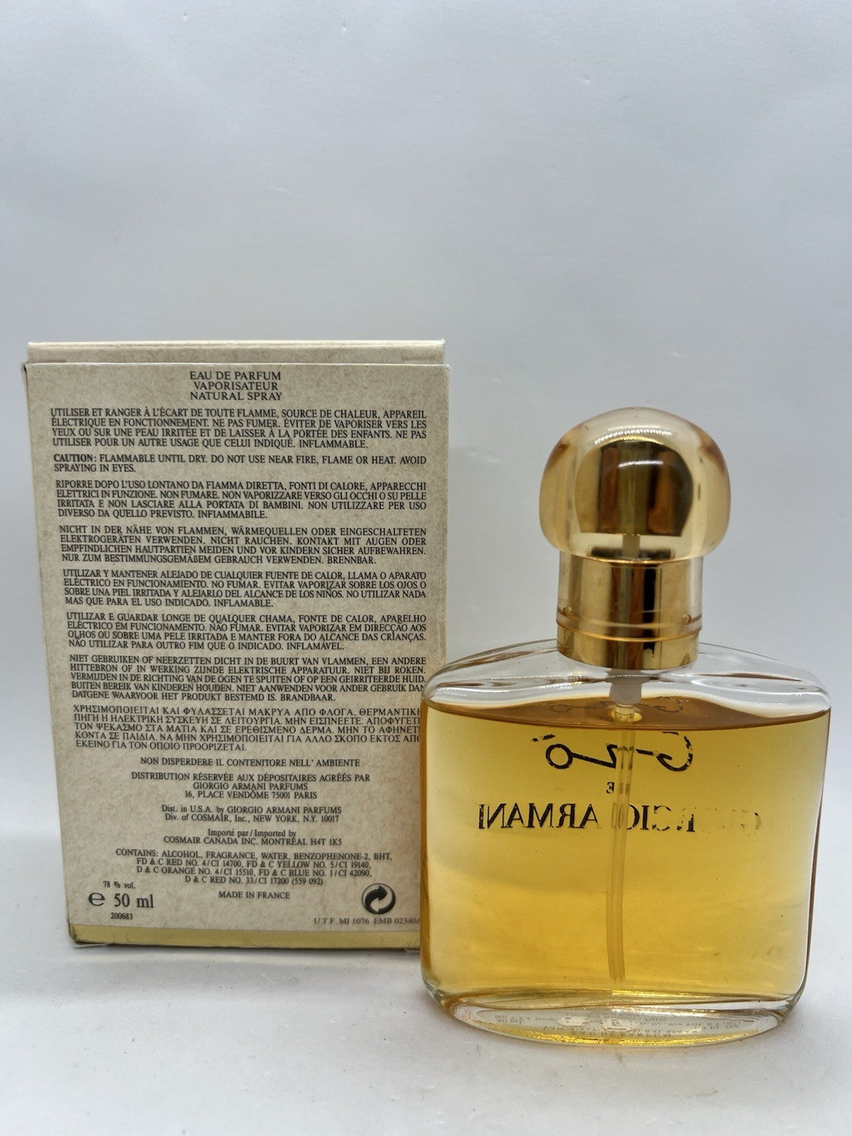 Gio De Giorgio Armani edp 1.7oz/ 50ml Ultra Rare/Discontinued (See Photos)2
