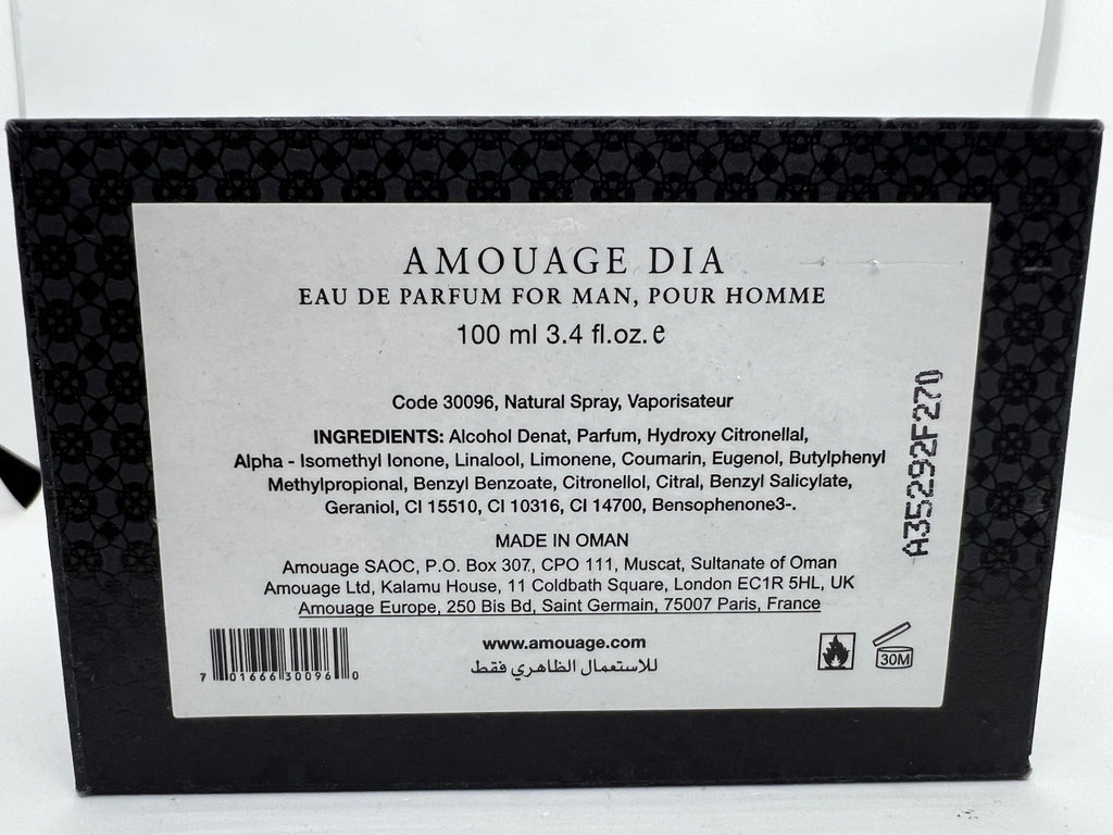 Amouage Dia Man edp 100ml/3.4 oz (Older Packaging/Oman) See Pics11