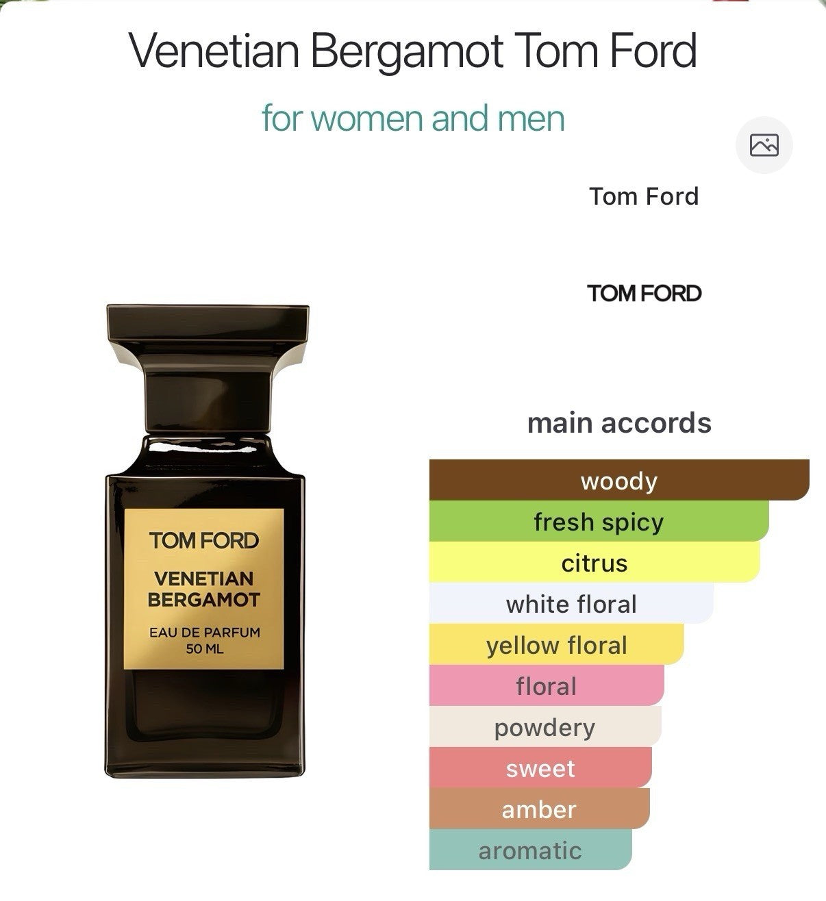 Tom Ford Venetian Bergamot  EDP 250ml/8.5 Oz  (Discontinued)10