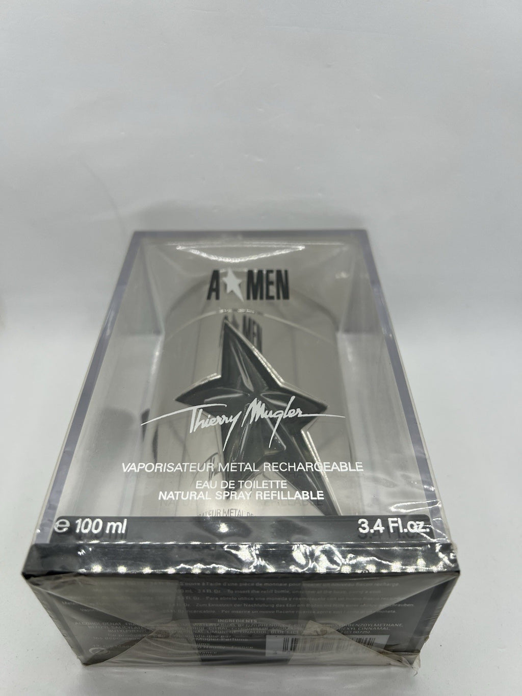 Thierry Mugler A*Men edt 100ml/3.4oz Edition Collector Silver Metal Flask (BNIB)3