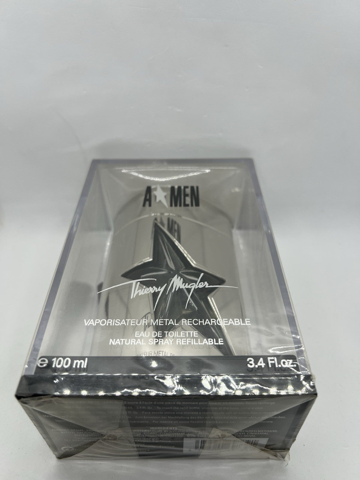 Thierry Mugler A*Men edt 100ml/3.4oz Edition Collector Silver Metal Flask (BNIB)3