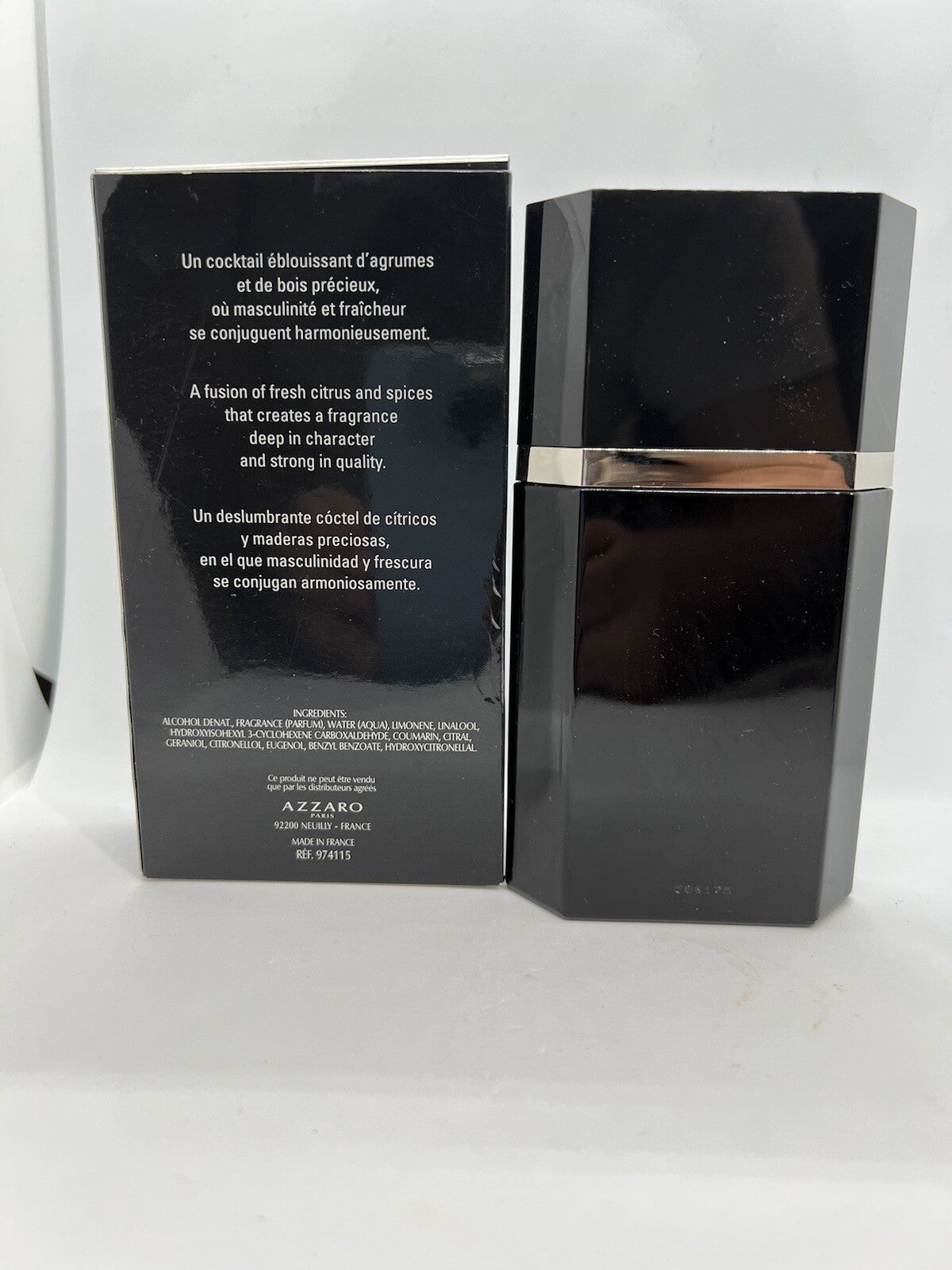 Azzaro Onyx Edt  3.4oz/100ml Open Box Discontinued2