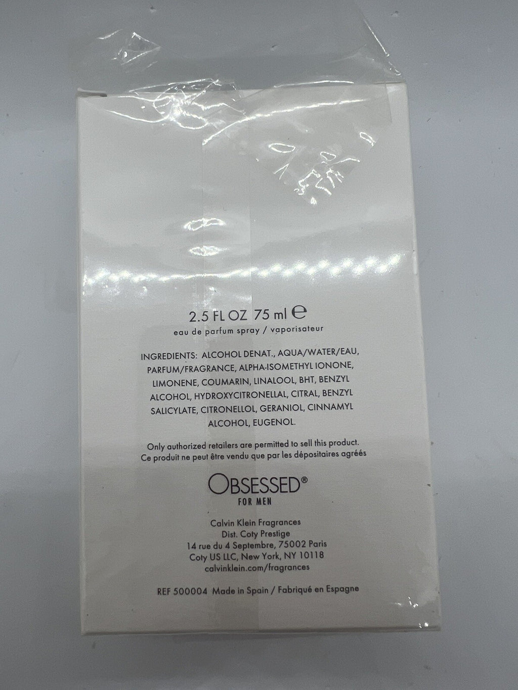 Calvin Klein cK Obsessed Edp Intense For Men 2.5 Oz/75ml8