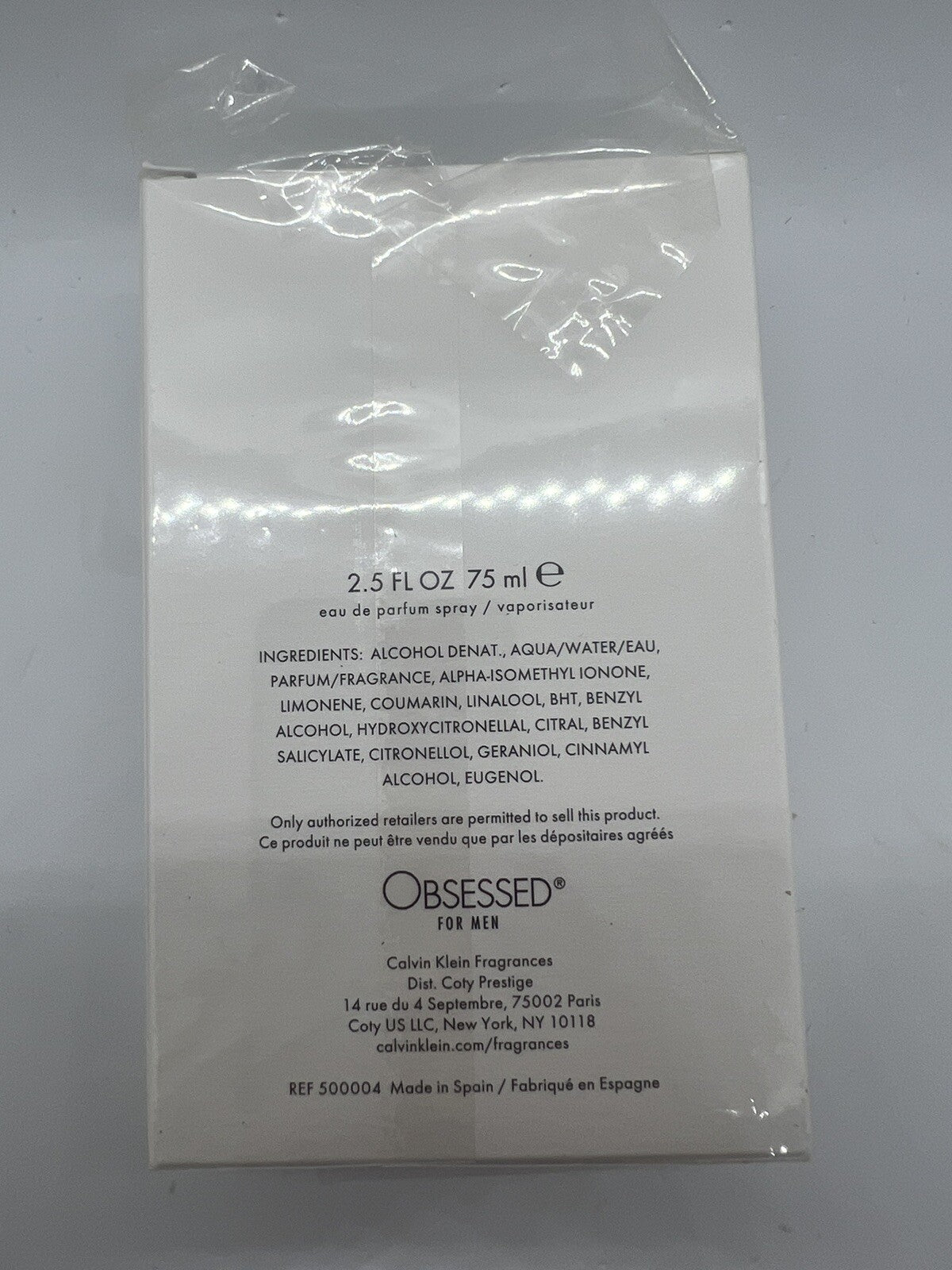 Calvin Klein cK Obsessed Edp Intense For Men 2.5 Oz/75ml8