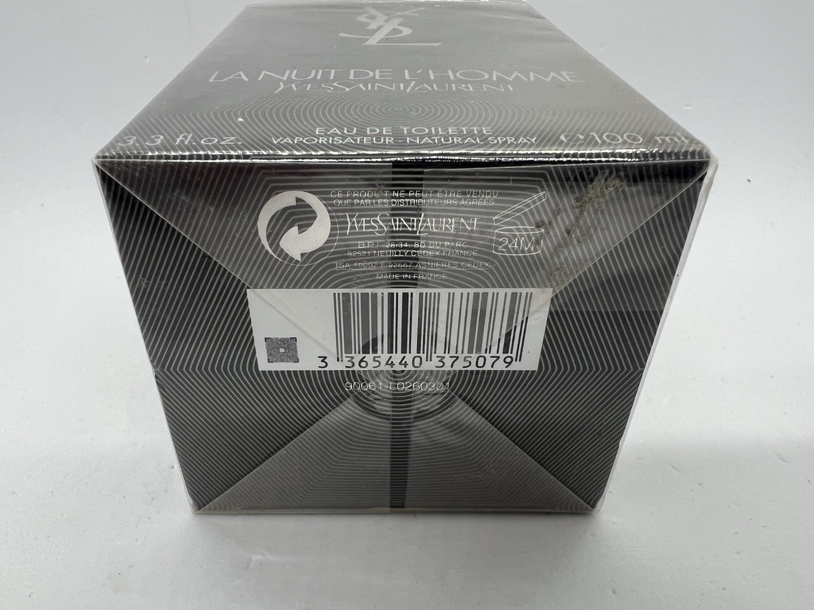 (YSL LNDL) LA NUIT DE L’HOMME  EDT 100ML/3.3 OZ (2011 BATCH) SEALED/RARE.3
