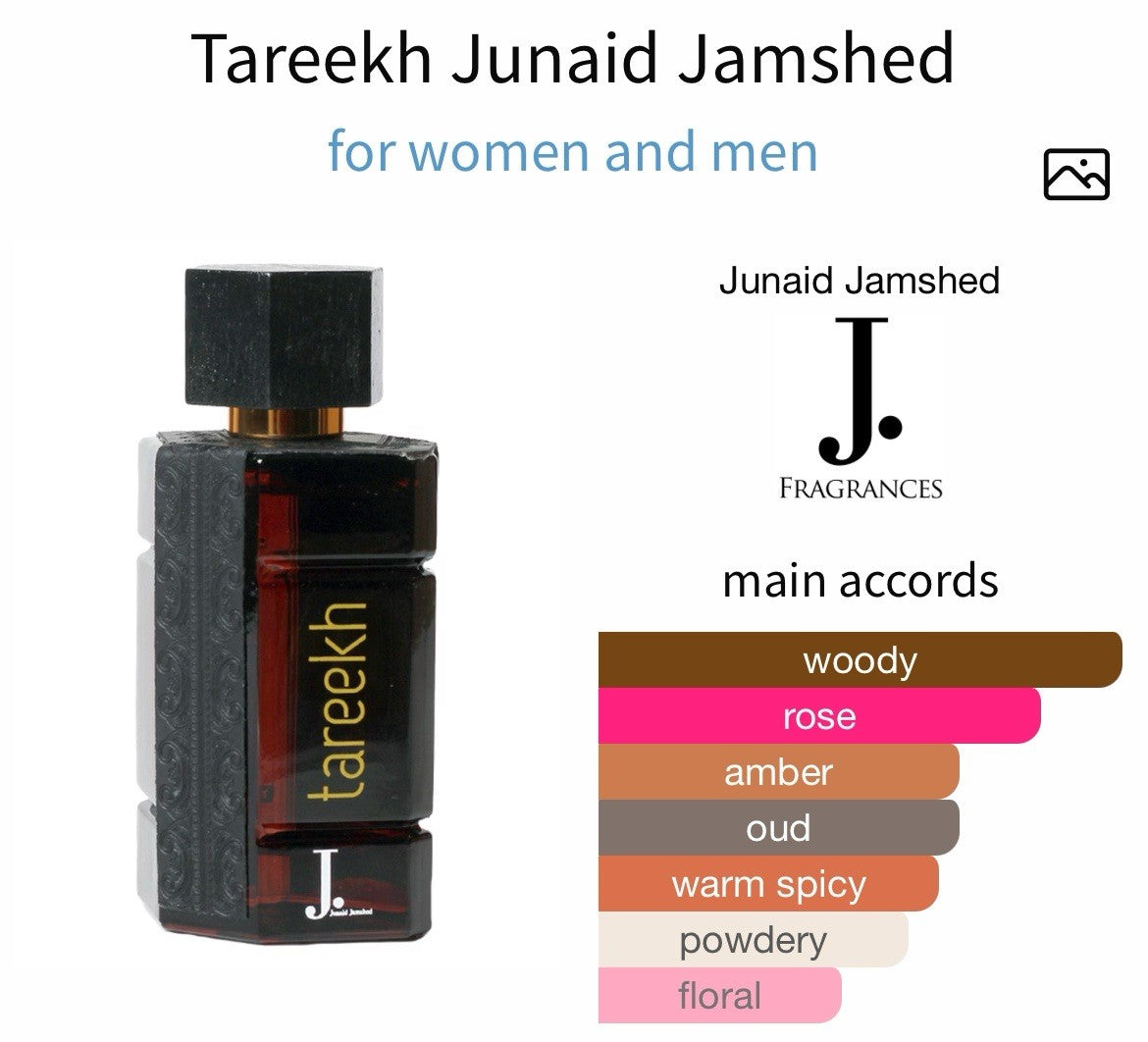 Tareekh edp By Junaid Jamshed 100ml/3.4 Oz ( SEALED )6