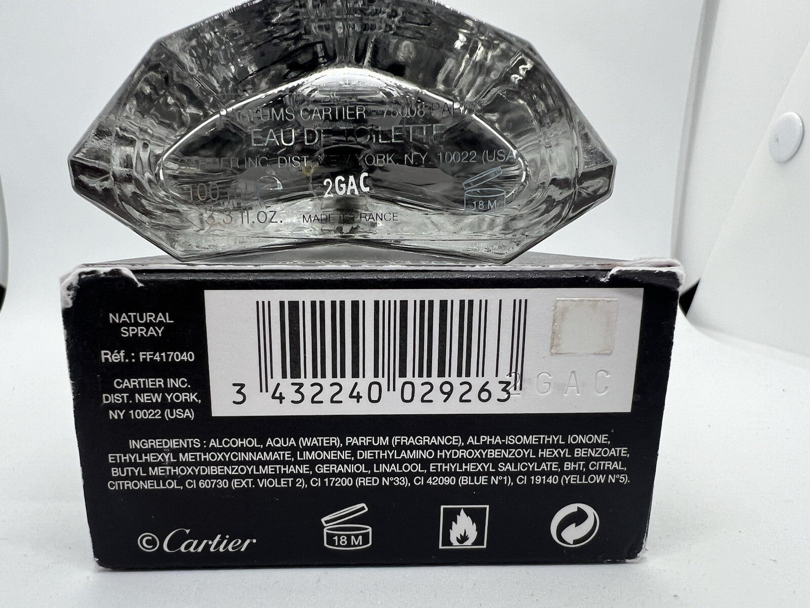 Cartier Declaration D'un Soir edt 3.3oz/100ml Rare See Pics4