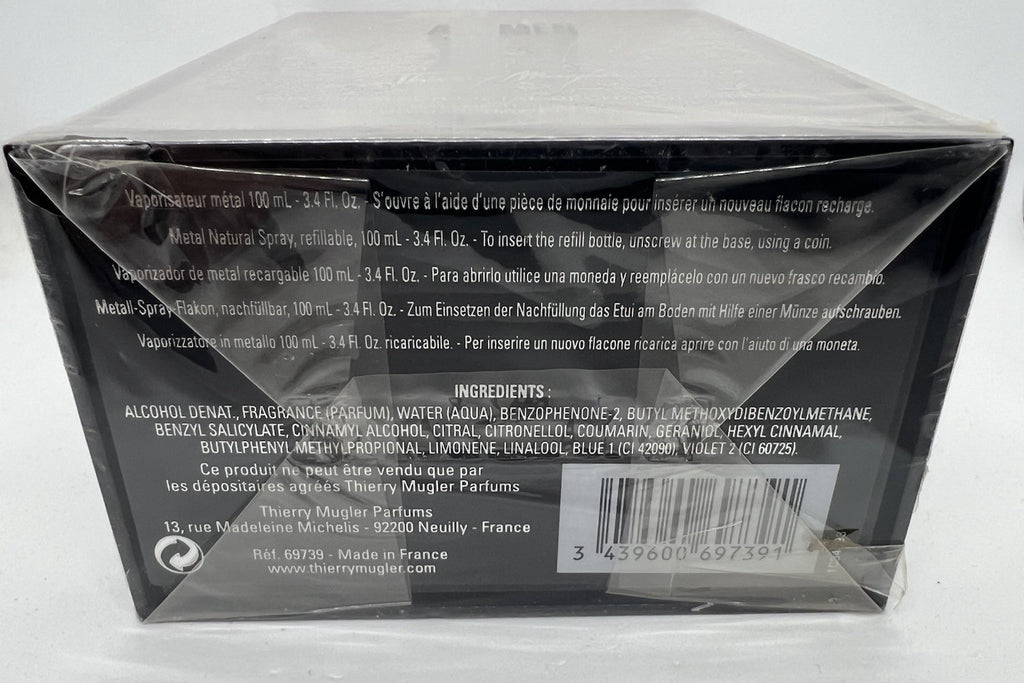 Thierry Mugler A*Men edt 100ml/3.4oz Edition Collector Silver Metal Flask (BNIB)4