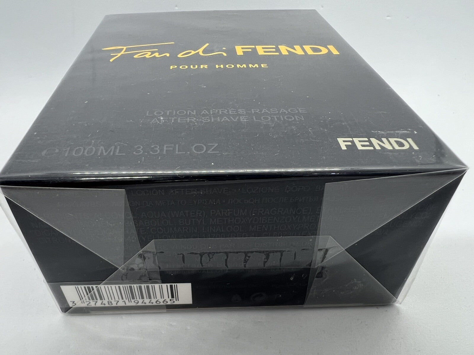 Fan di Fendi Pour Homme 3.3 oz / 100ml After shave lotion SEALED/RARE4