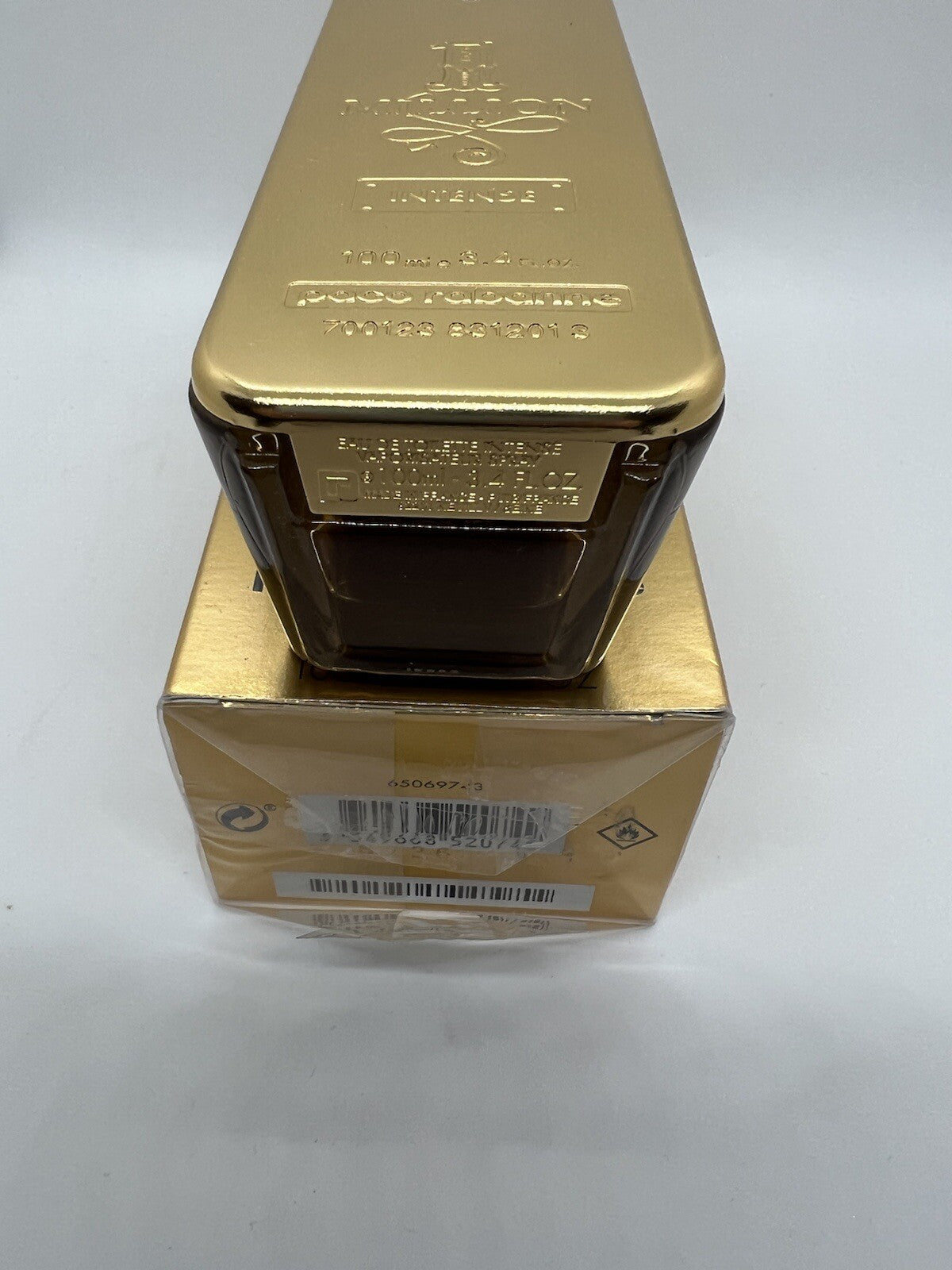 1 Million Intense Edt By Paco Rabanne 100ml/3.4 Oz Discontinued Rare SEE PHOTOS2