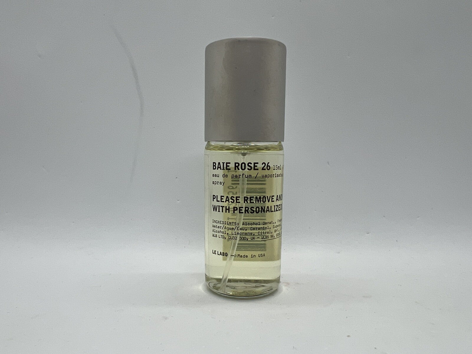 Le Labo Baie Rose 26 Chicago 0.5 Oz/ 15ml Tester No box See photos0