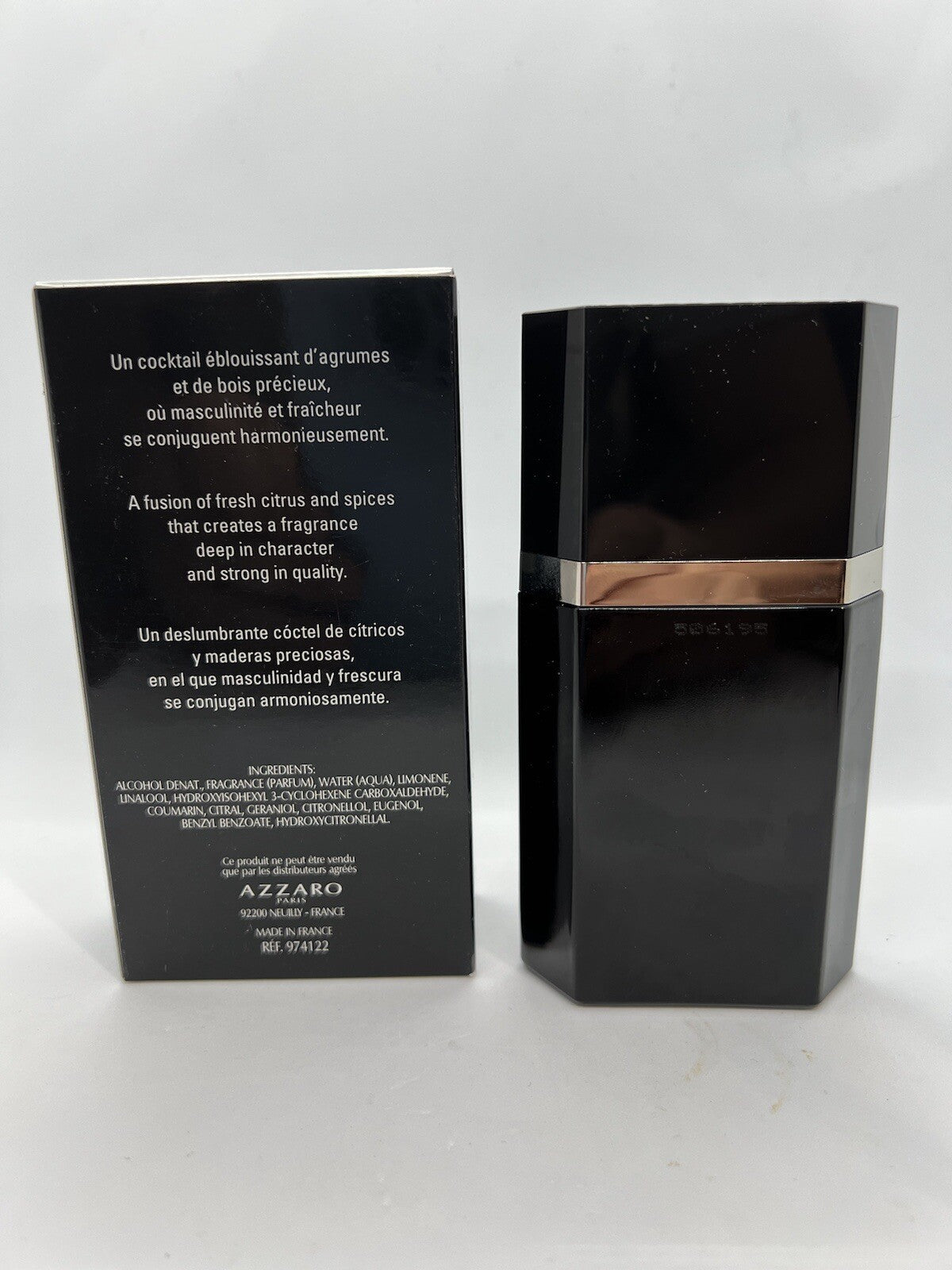 Azzaro Onyx Edt  1.7oz/50ml Open Box Discontinued1